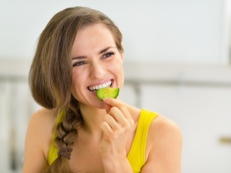 Cucumbers are a low-calorie vegetable